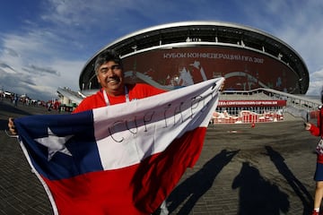 Belleza y color: las imágenes de los hinchas en Kazán