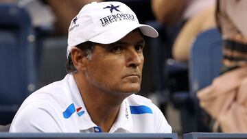 El tío y exentrenador de Rafa Nadal, Toni Nadal, durante la final del US Open 2011 entre Novak Djokovic y Rafa Nadal.