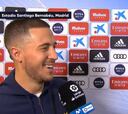 Eden Hazard conquistó con su poco español en directo