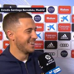 "Da gusto hablar con un jugador así": Hazard conquistó a Ricardo Sierra en directo