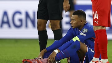 The Real Madrid forward requested a substitution in the 80th minute of the France-Azerbaijan match and limped straight to the changing room.