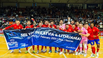 España celebra su clasificación a la Eurocopa 2026.