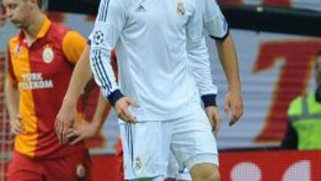 GRITO DE KILLER. Cristiano canta el primero de sus dos goles al Galatasaray el pasado martes.