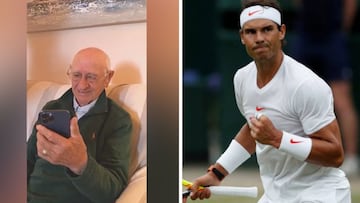 Nadal cumple el sueño de este hombre de 90 años y le hace llorar