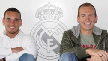 <b>LA 'NARANJA MECÁNICA' VESTIDA DE BLANCO. </b>Los holandeses Sneijder y Robben se han convertido en jugadores imprescindibles para Schuster en este final de Liga.