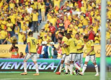 Las mejores imágenes del partido entre Colombia y Ecuador