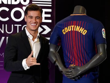 Barcelona's Brazilian midfielder Philippe Coutinho.