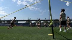 Ramos está a tope: el detalle de calidad entrenando que hizo a Mariano soltar este grito