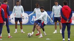 La Selección, en el entrenamiento de este jueves / M. Á. Morenatti