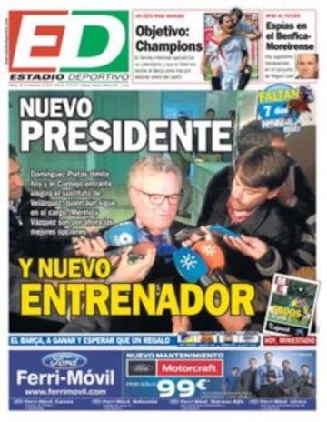 Portadas de la prensa deportiva