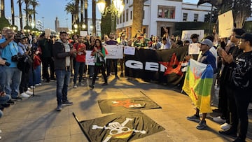 Protestas en Marruecos contra el Gobierno.