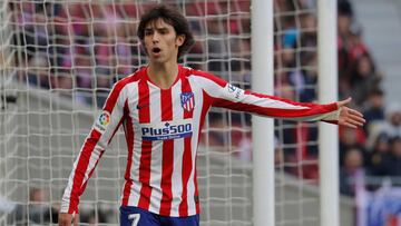 Jo&atilde;o F&eacute;lix, en un partido con el Atl&eacute;tico.