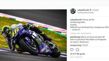 Rossi insiste: "Dif¨ªcil carrera destruida por un piloto peligroso"