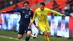 Japón cierra la fecha FIFA con derrota ante Ucrania