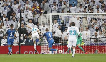 1-1. Borja Mayoral masrcó el gol del empate.