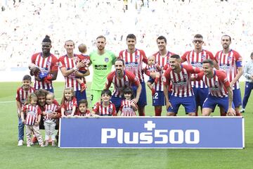 Once inicial del Atlético 