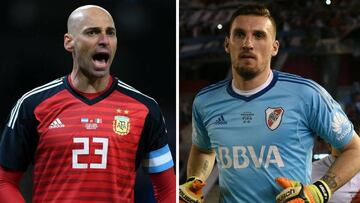 Sampaoli tiene dudas en el arco: Caballero o Armani