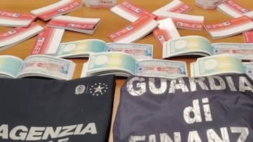 Italian investigators say the man, from a town near Naples, faked total blindness for over two decades to claim disability payments.