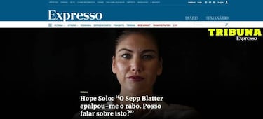 Hope Solo acusa a Blatter de haberla agredido sexualmente