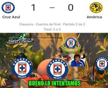 Los memes de Cruz Azul y América en la liguilla