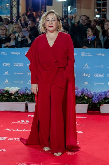 Carmen Machi en la alfombra roja.