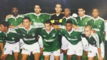 Mario Alberto Yepes y Alex Viveros cuando hac&iacute;an parte del Deportivo Cali.