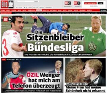 Portadas de la prensa extranjera