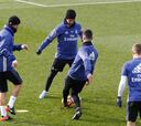 Cristiano, James y Danilo se entrenaron al margen del resto