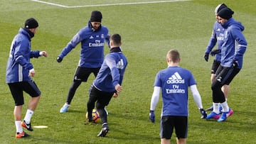 Cristiano, James y Danilo se entrenaron al margen del grupo