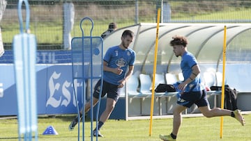 Lapeña y Soriano se entrenaron al margen del grupo.