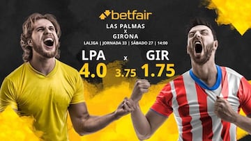 Las Palmas vs. Girona FC: horario, TV, estadísticas, clasificación y pronósticos