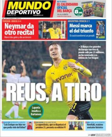 Portadas de la prensa deportiva