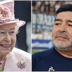 ¿Qué mensaje le envió Diego Maradona a la reina Isabel II de Inglaterra en 2015?
