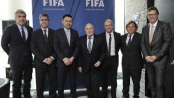 Una delegación del Barcelona se reúne en Zúrich con Blatter
