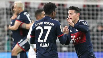 James Rodr&iacute;guez y David Alaba, jugadores del Bayern M&uacute;nich