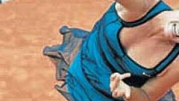 <b>PODERÍO. </b>Sharapova estuvo contra las cuerdas, pero sacó su fuerza.