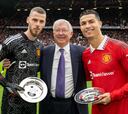 De Gea y Ronaldo homenajeados en Old Trafford