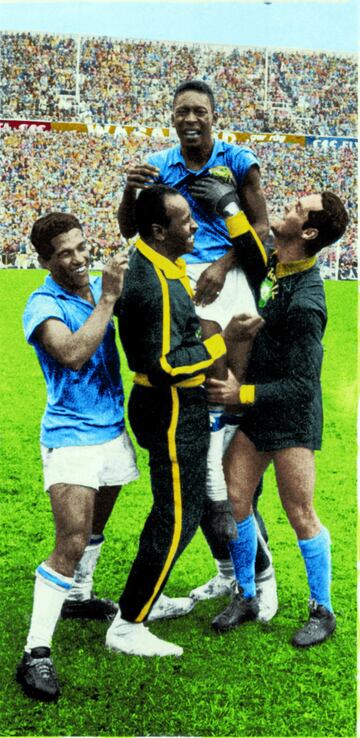 29/06/1958 Brasil-Suecia.
Pelé se convirtió en una estrella.