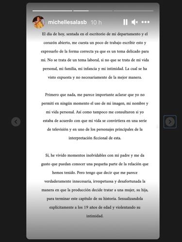 Michelle Salas, hija de Luis Miguel, carga contra la polémica serie sobre su padre