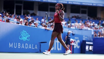 Coco Gauff celebra un punto