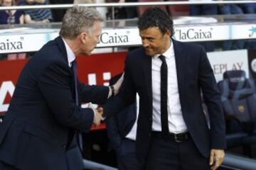 David Moyes y Luis Enrique