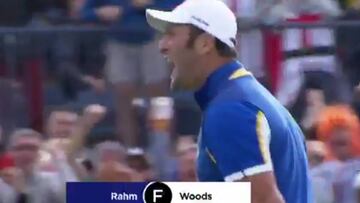 Tremendo lo de Rahm: ganó a Tiger y se volvió loco celebrando