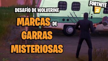 Fortnite: desaf&iacute;o de Wolverine: &iquest;d&oacute;nde est&aacute;n las marcas de garras misteriosas?