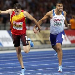 Bruno Hortelano se queda a una centésima del bronce en 200