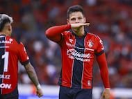 Arturo Alfonso Gonzalez celebrates his goal 2-0 of Atlas during the 9th round match between Atlas and Tijuana as part of the Liga BBVA MX Varonil, Torneo Clausura 2026 at Jalisco Stadium, on March 04, 2026 in Guadalajara, Jalisco Mexico.