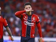 Arturo Alfonso Gonzalez celebrates his goal 2-0 of Atlas during the 9th round match between Atlas and Tijuana as part of the Liga BBVA MX Varonil, Torneo Clausura 2026 at Jalisco Stadium, on March 04, 2026 in Guadalajara, Jalisco Mexico.