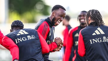 Lukebakio, con la selección de Bélgica.