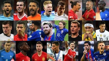 Los 23 finalistas de 2016 al premio The Best FIFA.