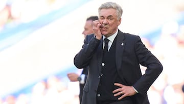 Ancelotti, coach of Real Madrid.