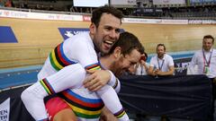 Mark Cavendish y Bradley Wiggins.